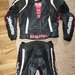 Costum moto, combinezon Berik, piele naturala si perforata pe alocuri, 54